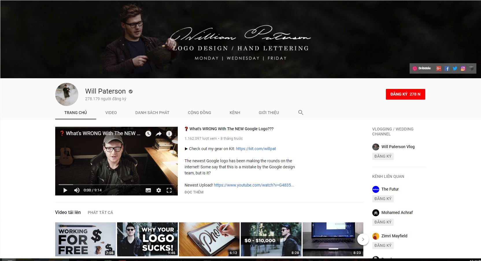 id kenh youtube cho ui 1