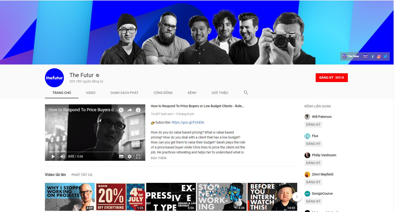 id kenh youtube cho ui 2