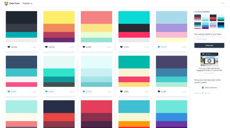 color hunt idesign