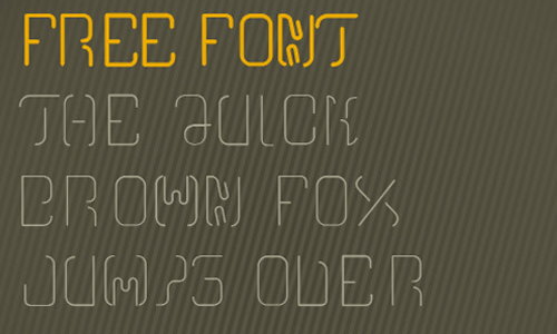 4 free font two one