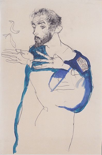 Gustav_Klimt_im_blauen_Malerkittel