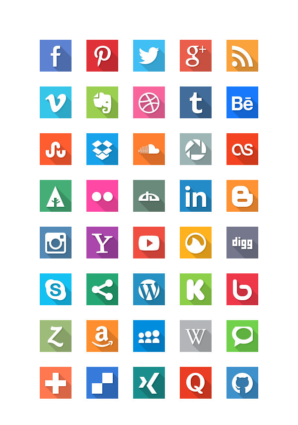 40-Social-Media-Flat-Icons-by-Graphicburger