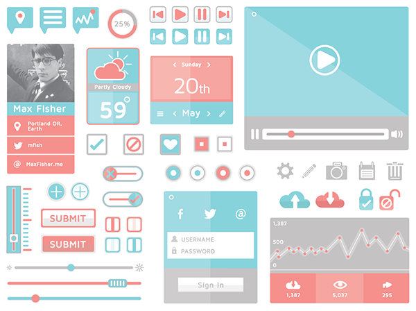Flat-Ui-Kit-by-Zachary-VanDeHey