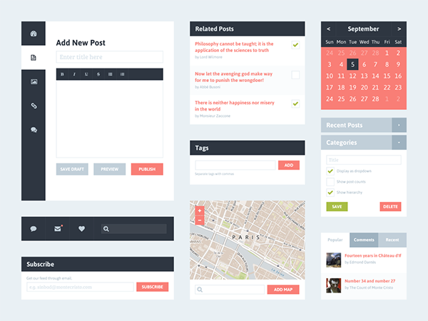 Freebie-PSD-Flat-UI-Kit-2-Blog-by-Riki-Tanone