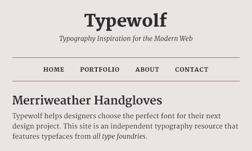 merriweather-font-sample