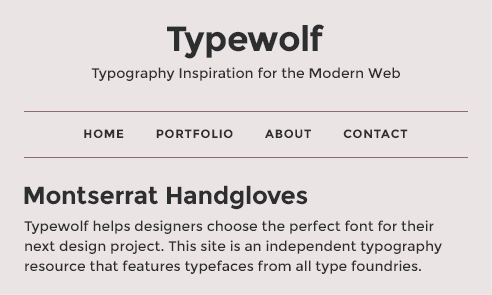 montserrat-font-sample