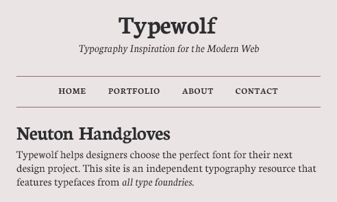 neuton-font-sample