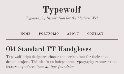old-standard-tt-font-sample
