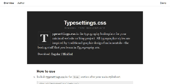 typesettings