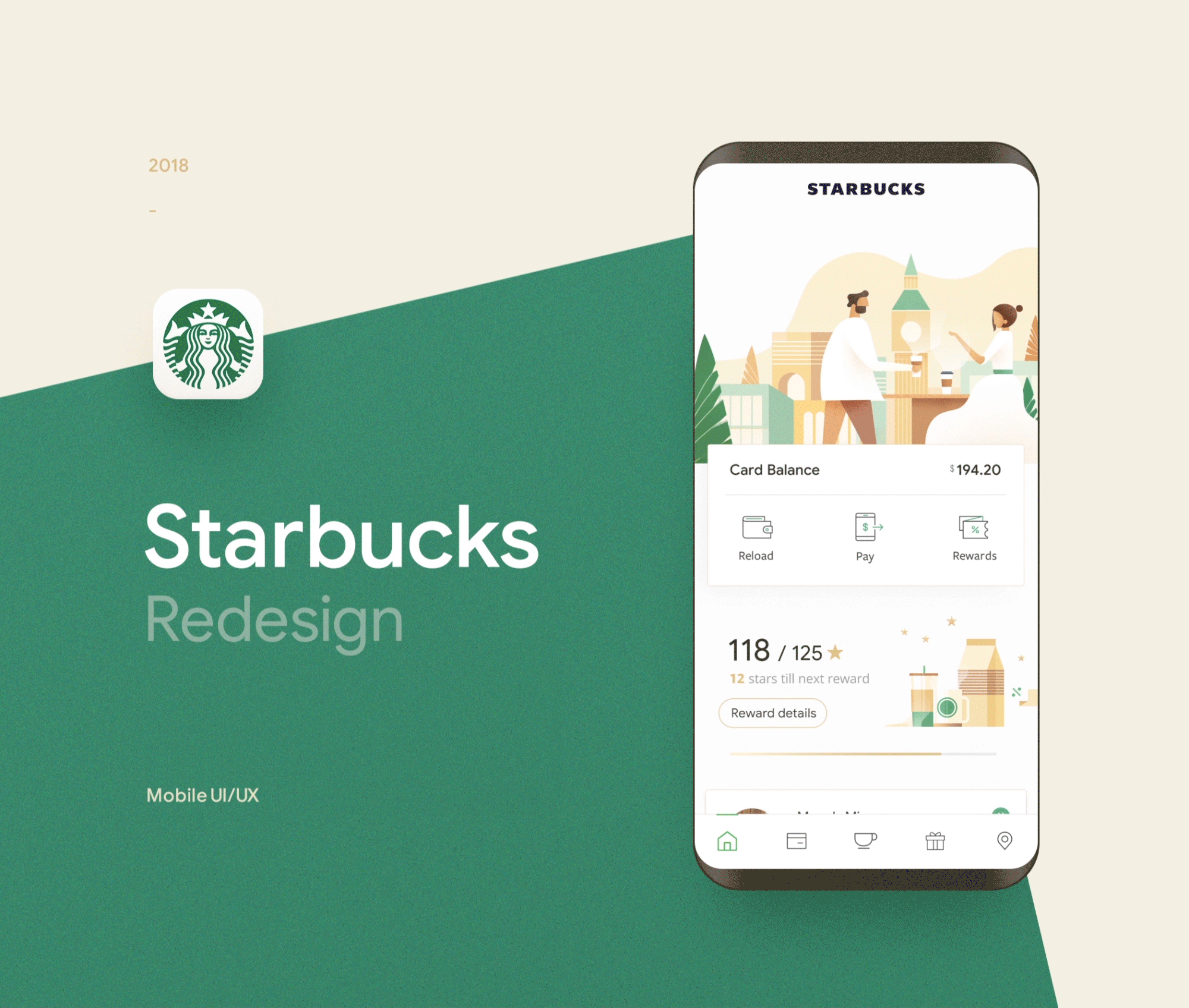 Starbucks - Tái thiết kế UI/UX cho website và giao diện mobile