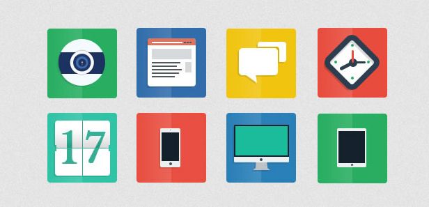 20 bộ icon phẳng miễn phí
