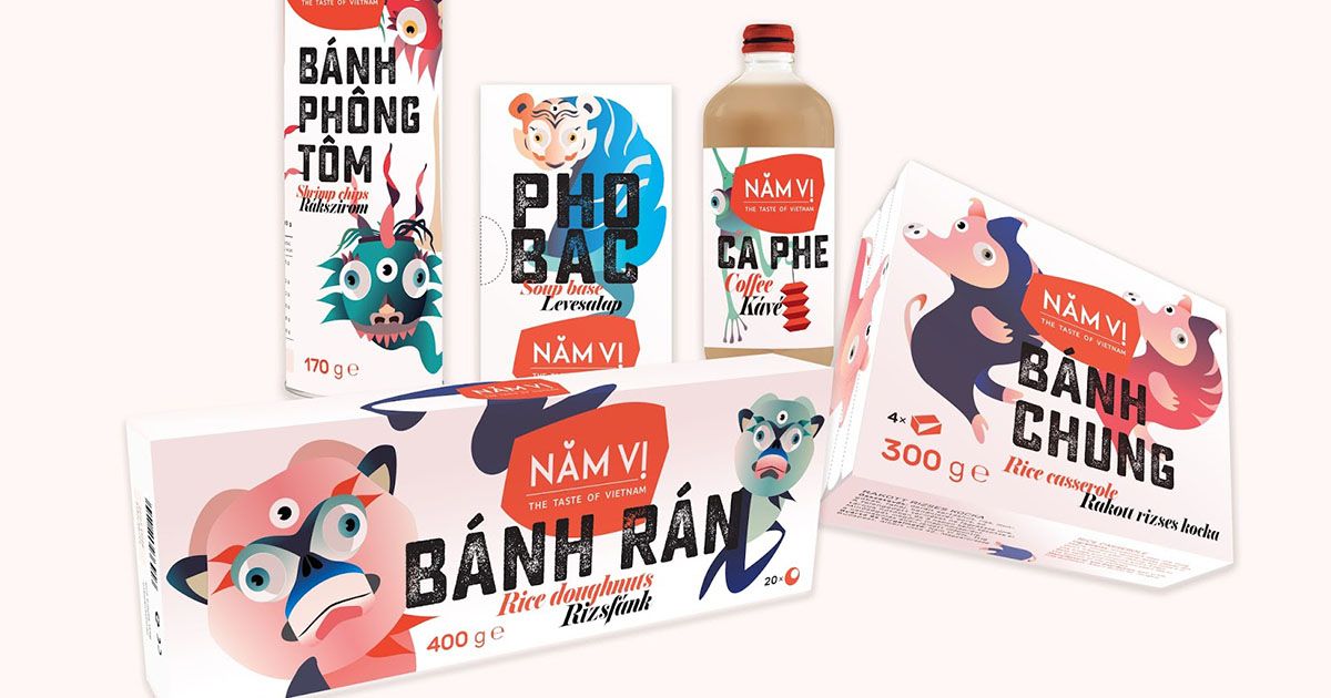 Năm Vị - Bộ nhận diện thương hiệu mang đậm nét Việt Nam