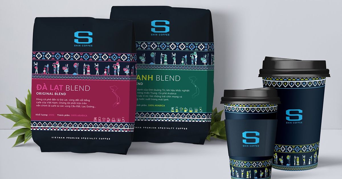 Chào ngày mới với bao bì dân tộc của Shin Coffee