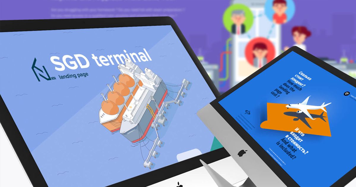 10 Landing Page có thiết kế đẹp mắt bằng minh họa