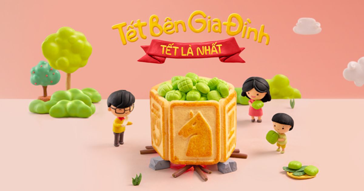 Print ads - Nghệ thuật dùng bánh quy thể hiện văn hóa tết