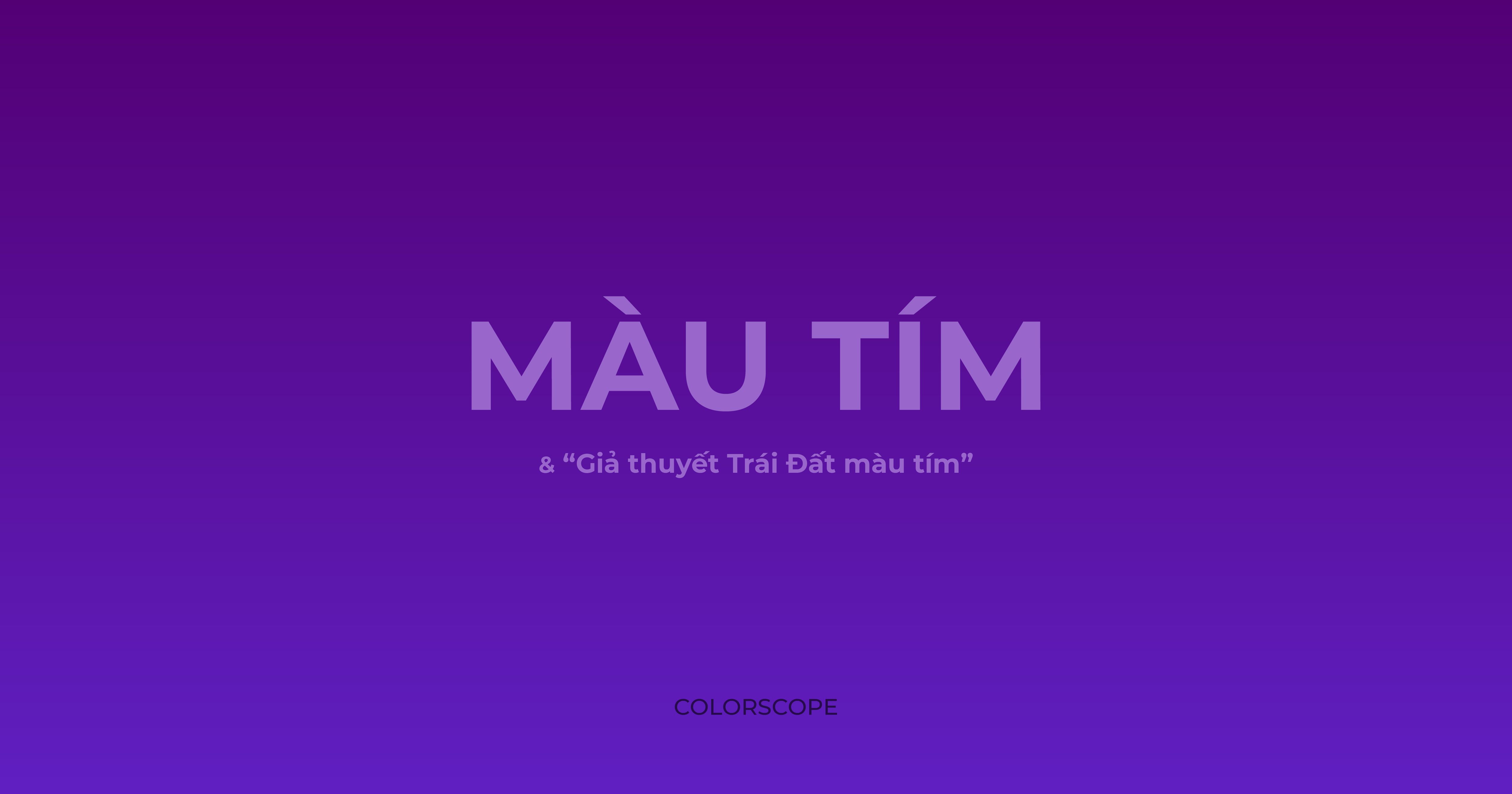 Màu tím và "Giả thuyết về Trái Đất màu tím"