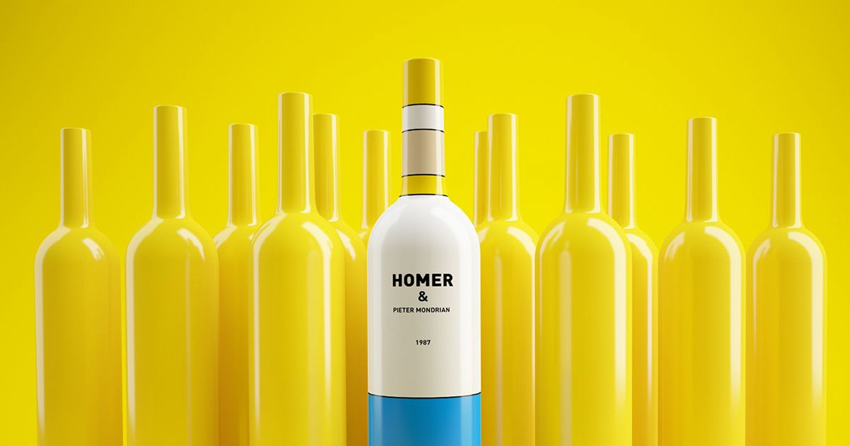 Homer Simpson và Pieter Mondriaan - cuộc hội ngộ xuất thần