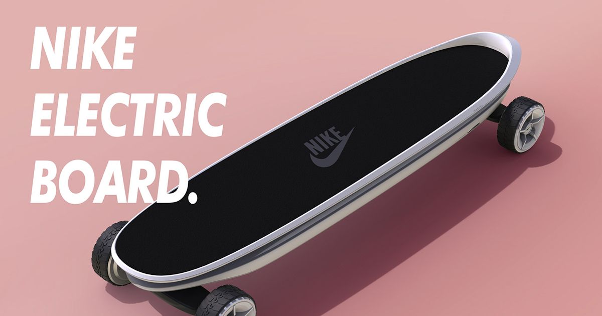 Ý tưởng skateboard điện vô cùng đẹp mắt dành cho Nike