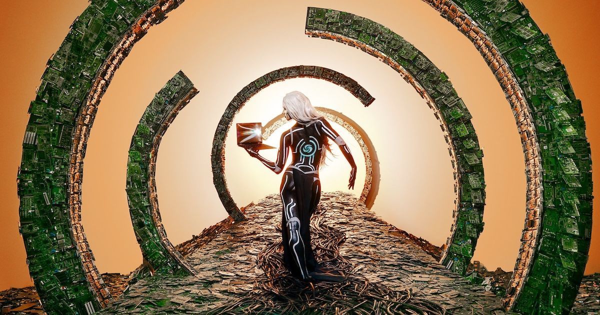 Mãn nhãn trước cảnh quan hậu tận thế làm từ rác thải công nghệ