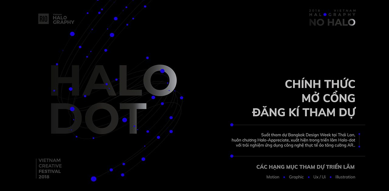4 hạng mục tham dự Halo-Dot 2018