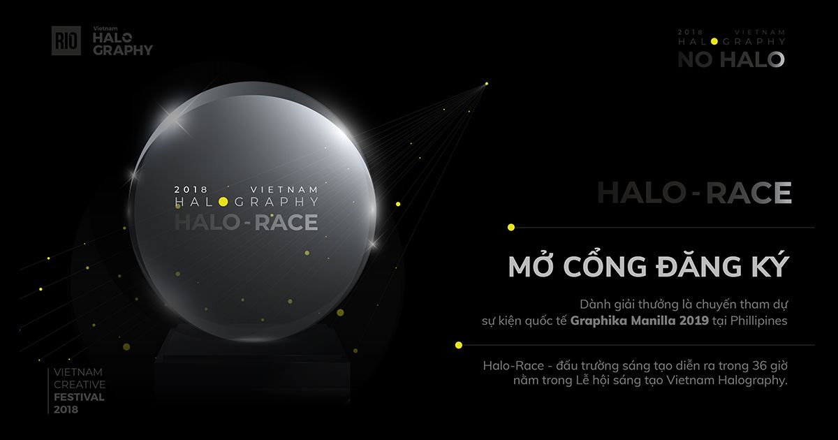 "Đấu trường sáng tạo"  HALOGRAPHY RACE 2018 mở cổng đăng kí tranh tài