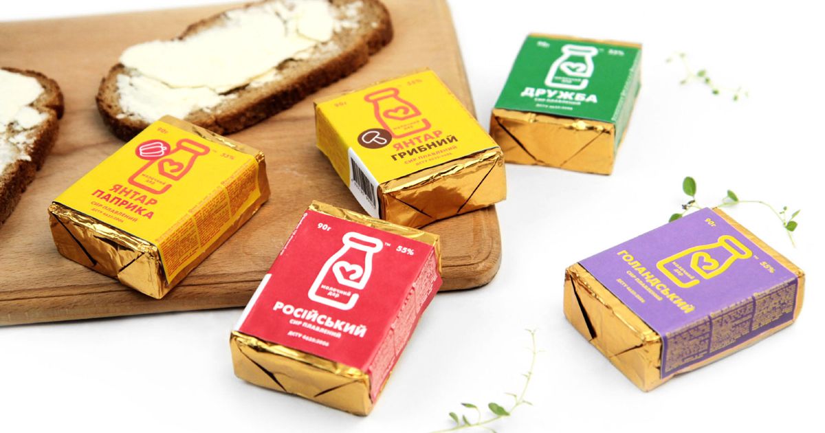 Một ví dụ về thiết kế đề cao tính 'tiết kiệm' qua nhận diện cho thương hiệu sữa vùng Poltava