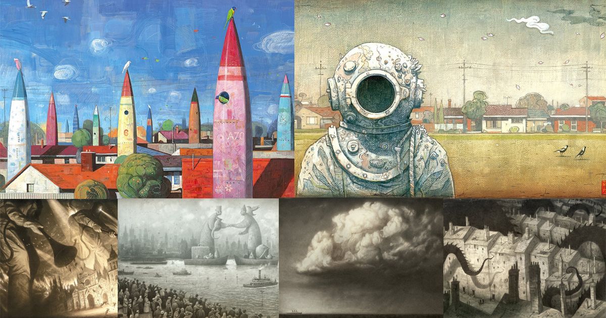 Ngắm nhìn thế giới sáng tạo đa hình hài của Shaun Tan qua tranh vẽ và diễn giải ngắn