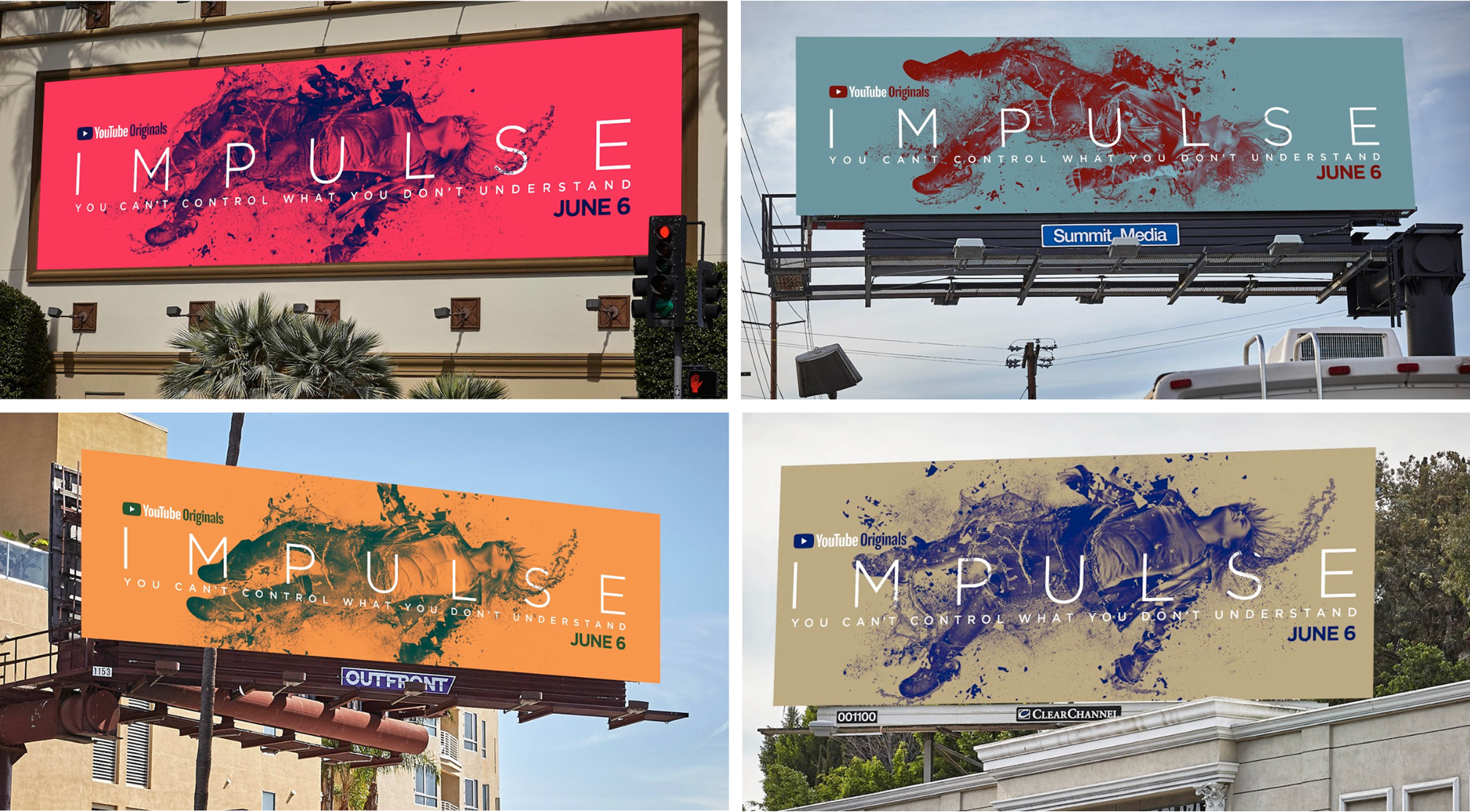 Thiết kế poster của Impulse - Bộ phim viễn tưởng độc quyền từ Youtube Red