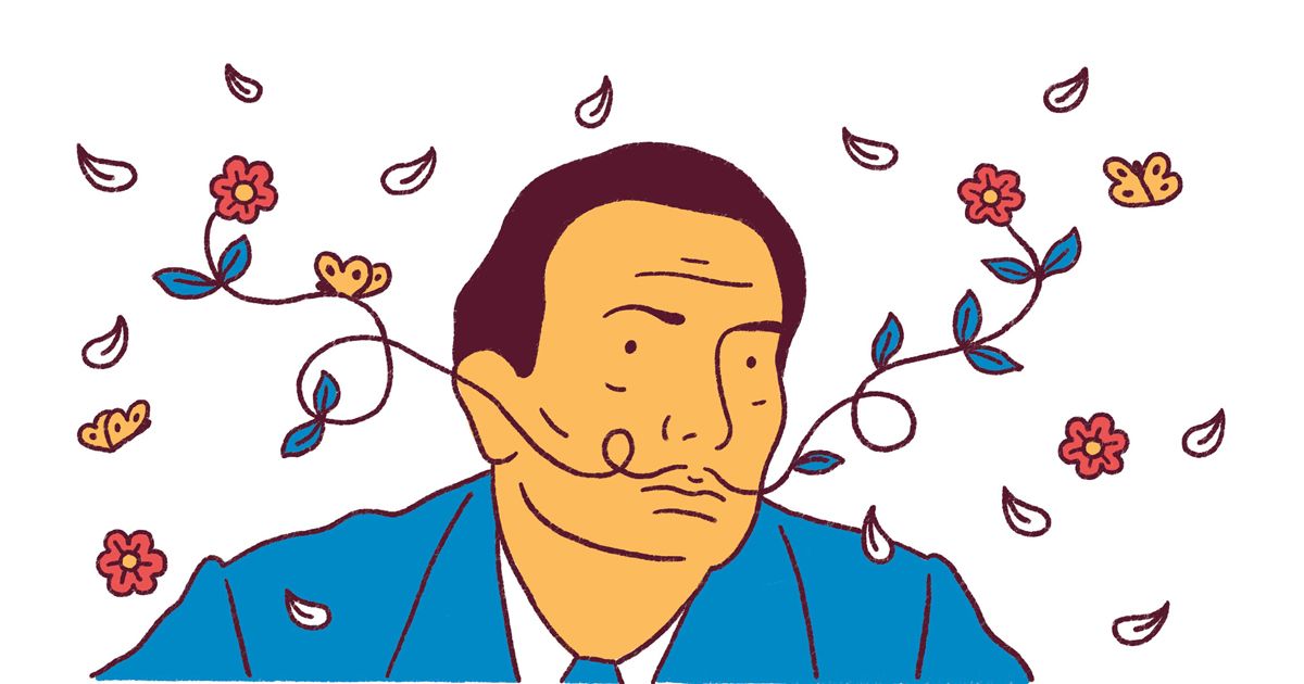 Minh hoạ truyện tranh về Salvador Dali của Fabien Roché