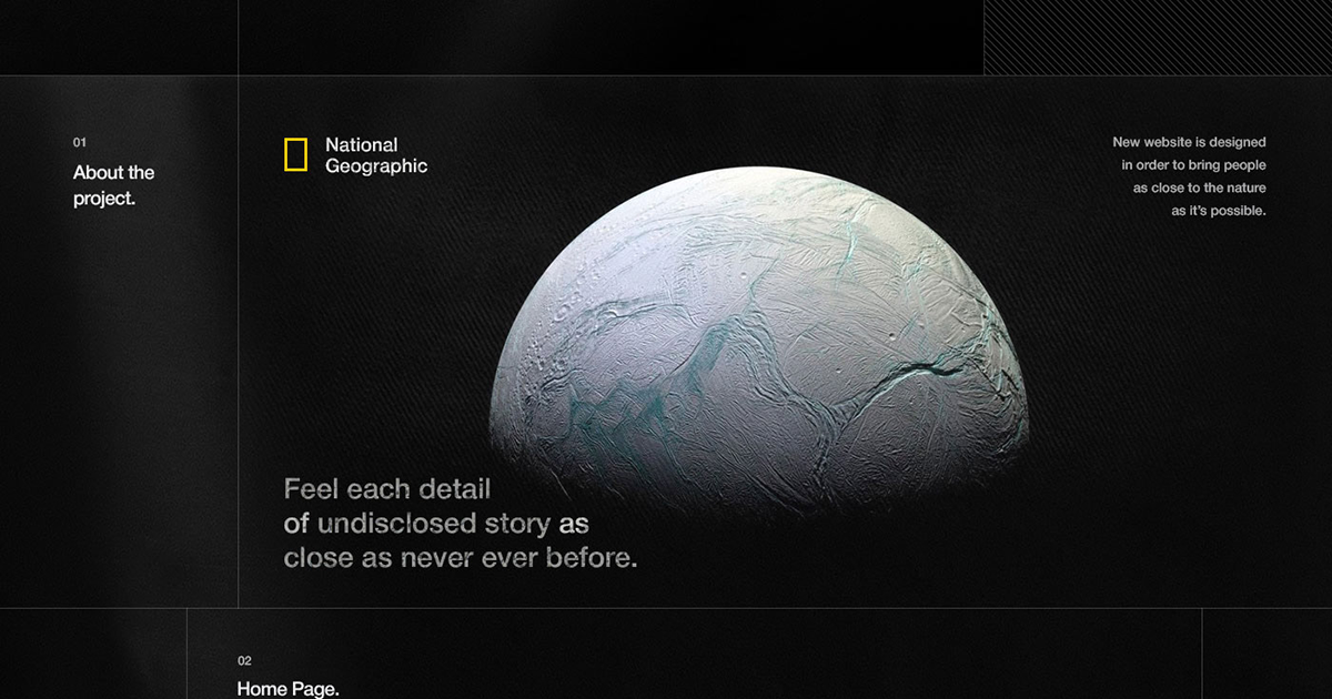 Cảm hứng UX/UI: Thiết kế thay đổi trực quan cho trang National Geographic