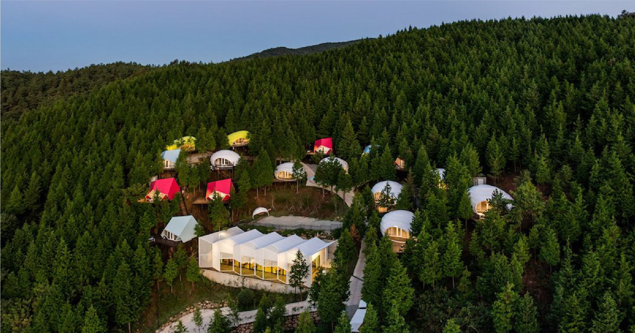 Khu SJCC Glamping Resort với hình thức cắm trại cao cấp giữa rừng sâu