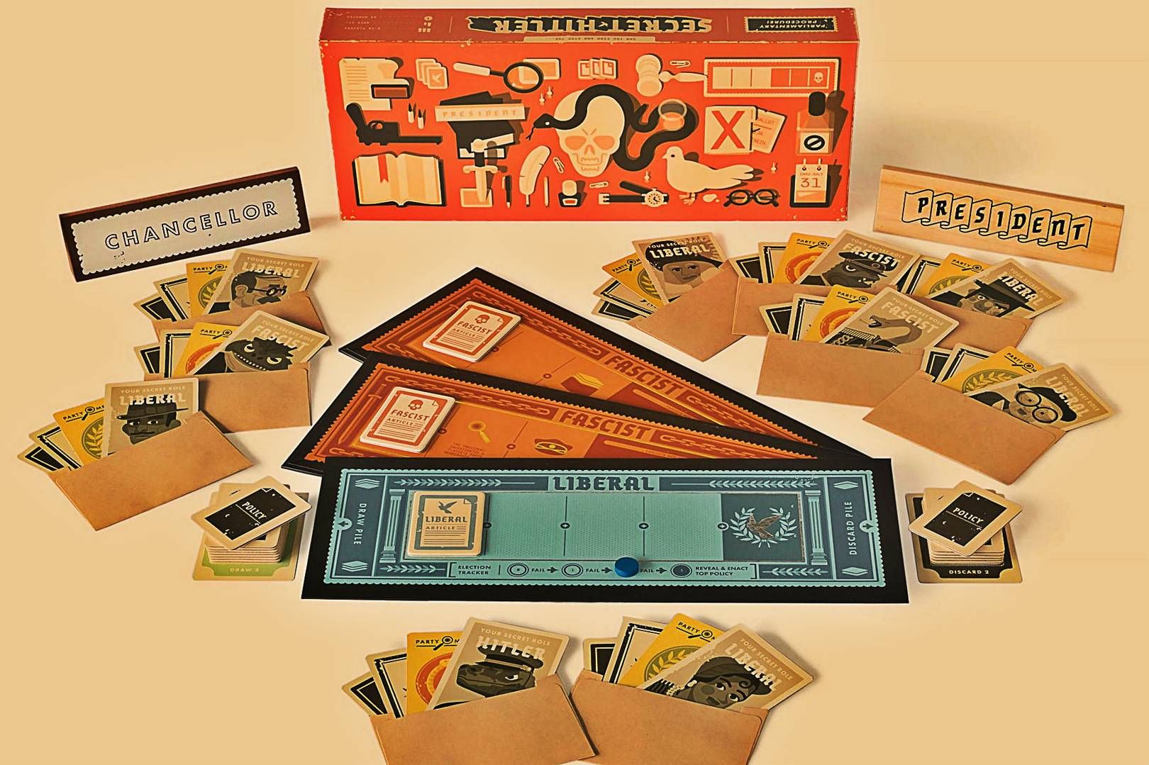 Trò chơi ẩn danh “Secret Hitler” với vẻ ngoài đầy hoài cổ