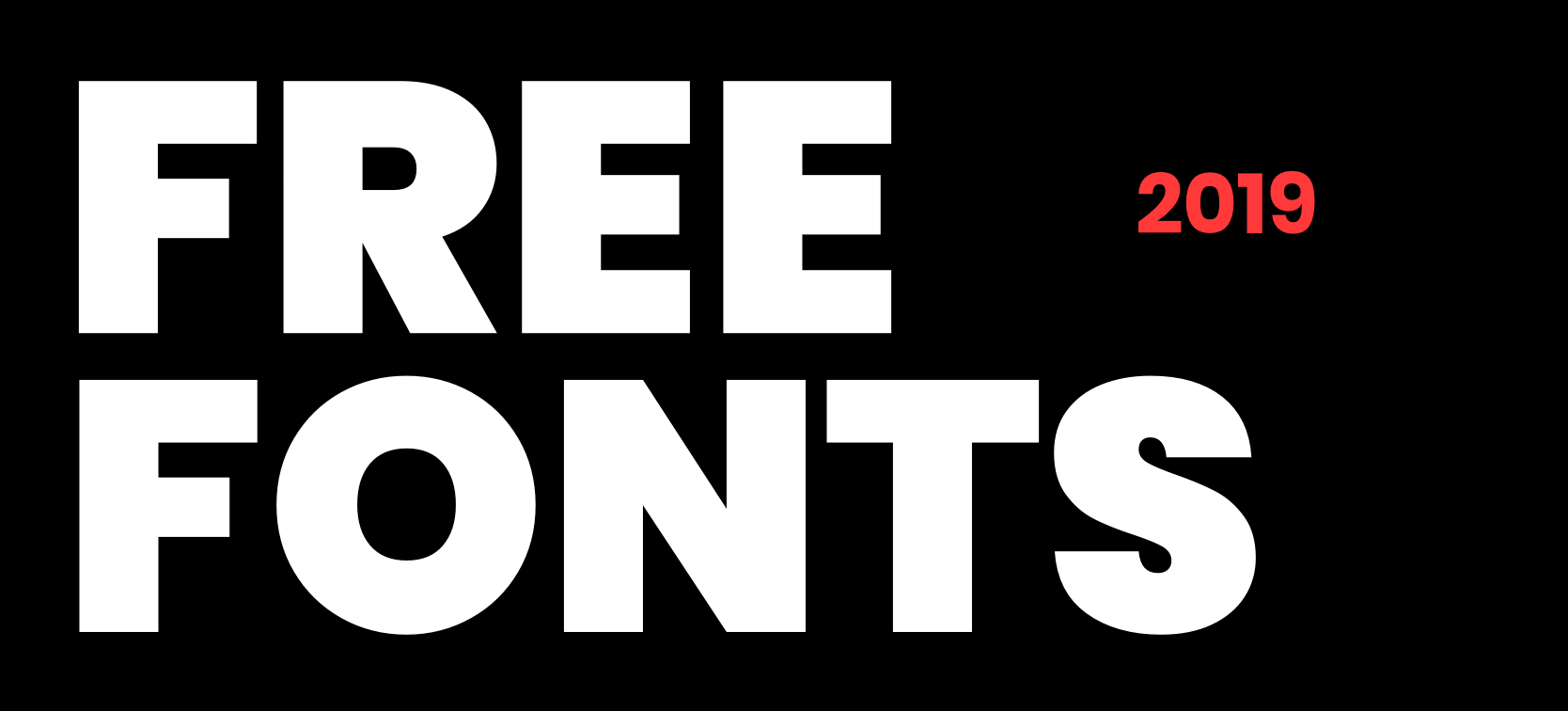 30 font chữ miễn phí tuyệt vời cho năm 2019