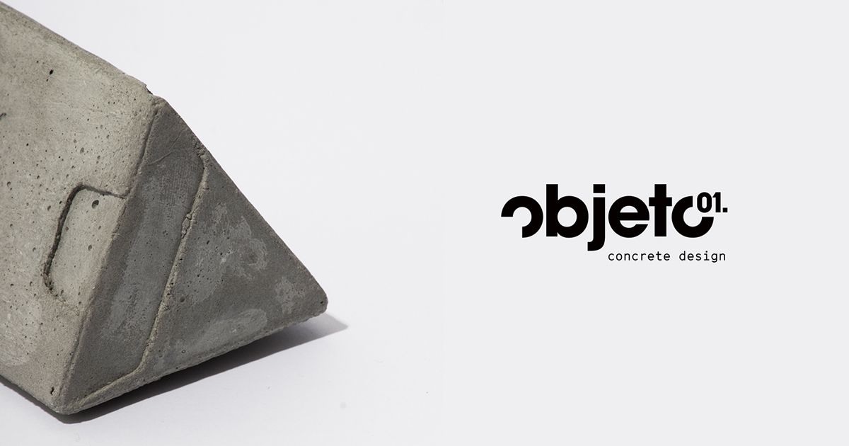Objeto 01 - Bộ nhận diện thương hiệu bê tông vững chãi và sang trọng