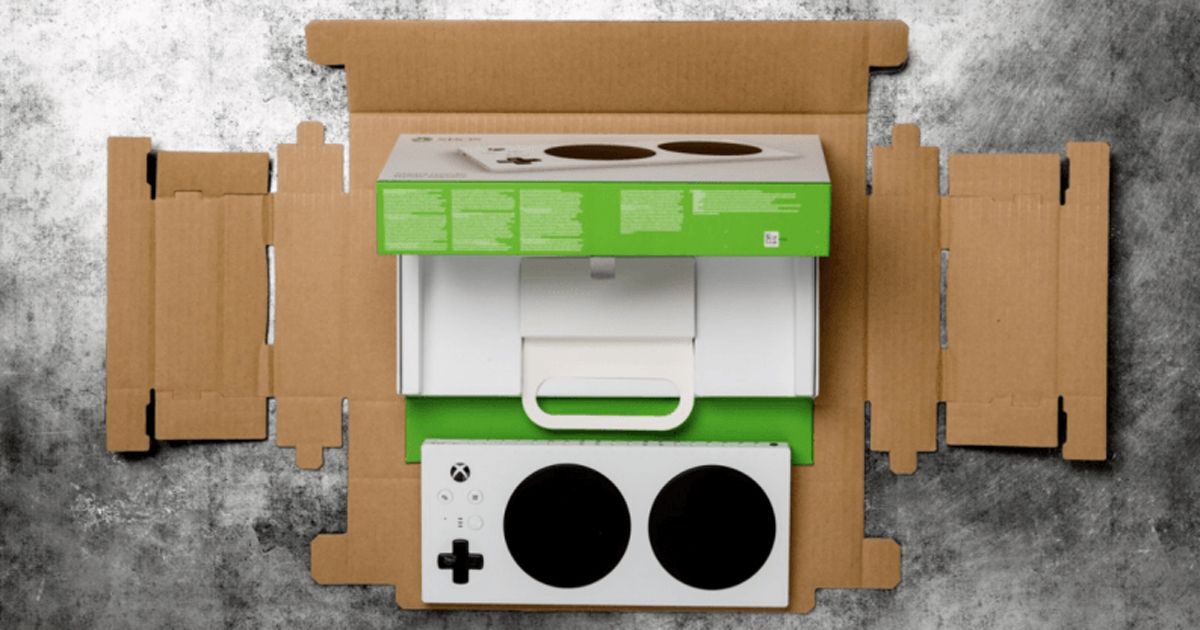 Xbox Adaptive Controller giới thiệu bao bì dễ khui mở dành cho người khuyết tật