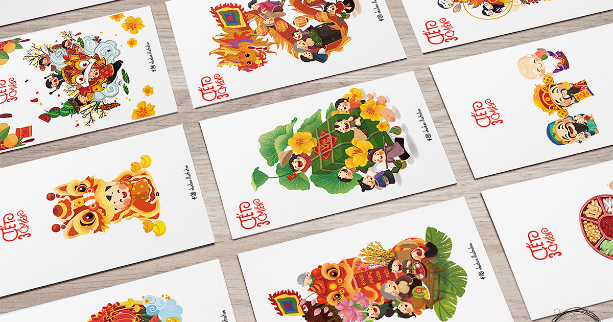 Artwork Tết 3 miền gói trọn không khí xuân