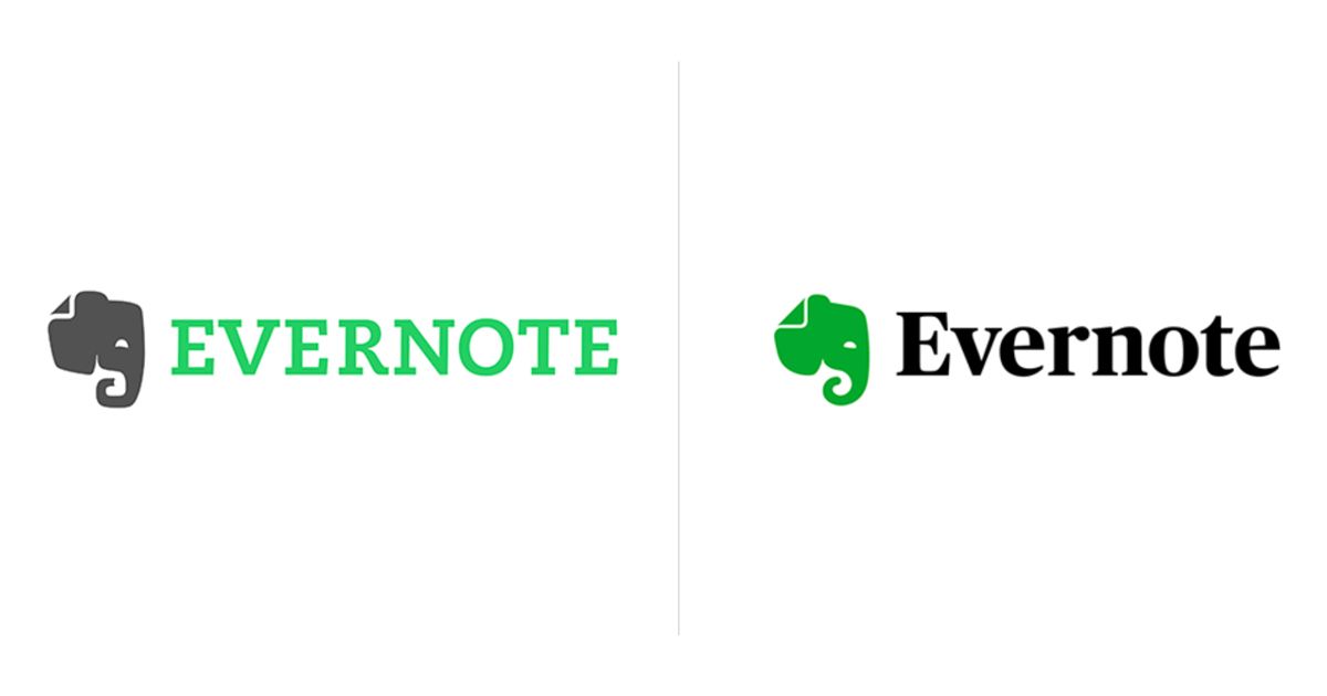Quá trình phát triển của logo thương hiệu Evernote