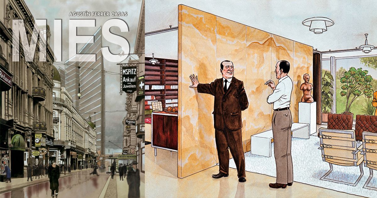 Tiểu sử kiến trúc sư Mies van der Rohe qua nét vẽ truyện tranh