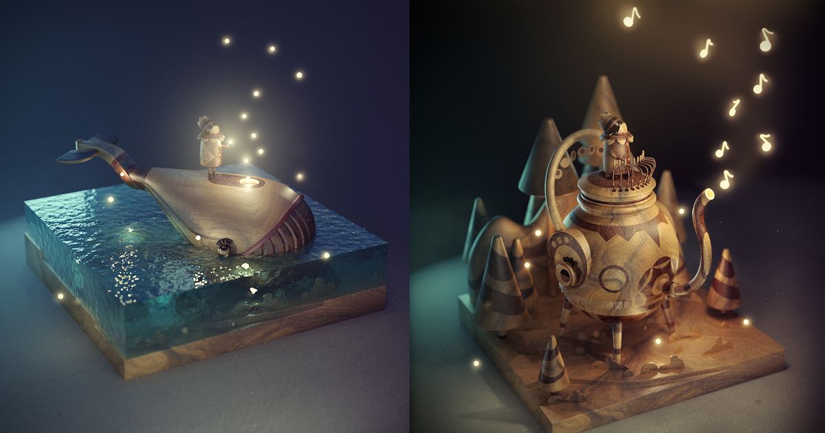 Nghệ sĩ 3D sáng tạo câu chuyện riêng dành tặng cô con gái nhỏ