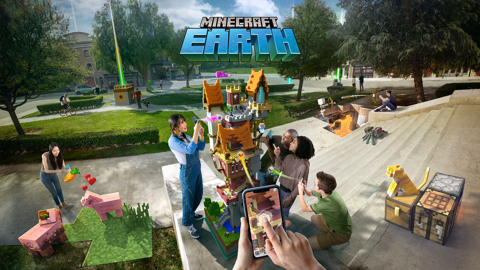 Sắp ra mắt tựa game 'Minecraft Earth': Xây dựng đế chế riêng với công nghệ thực tế ảo