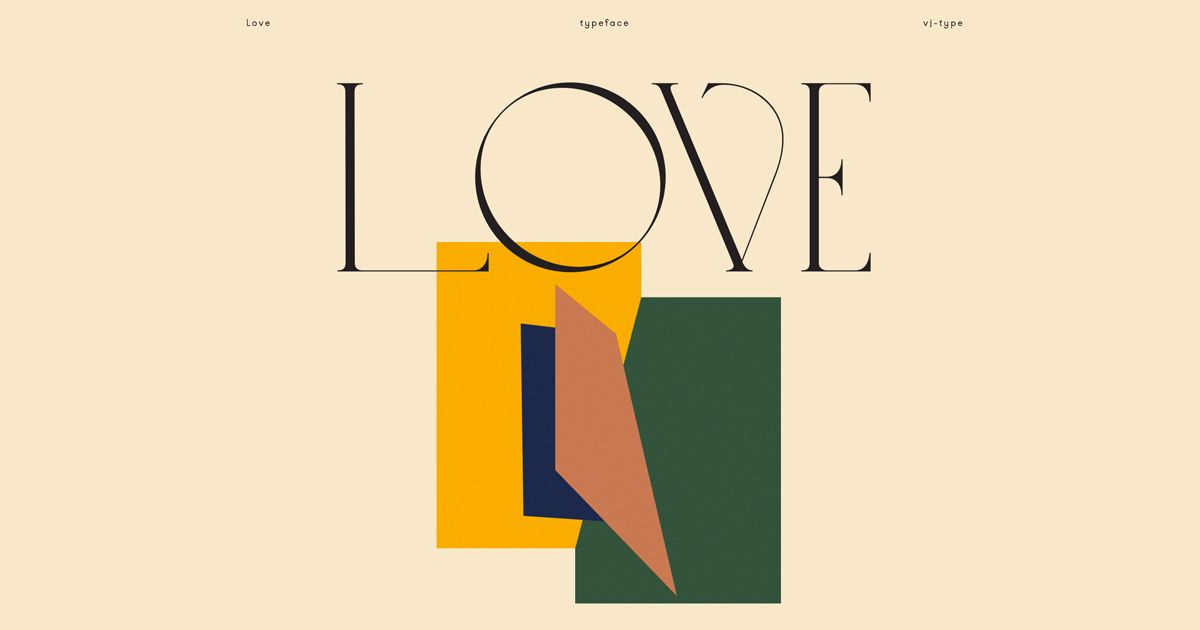 Love - Typeface yêu kiều với những đường cong quyến rũ
