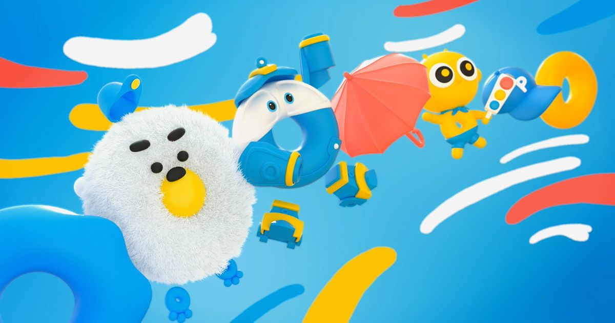 Bộ nhận diện mềm mại đáng yêu dành cho kênh truyền hình trẻ em Tooniverse