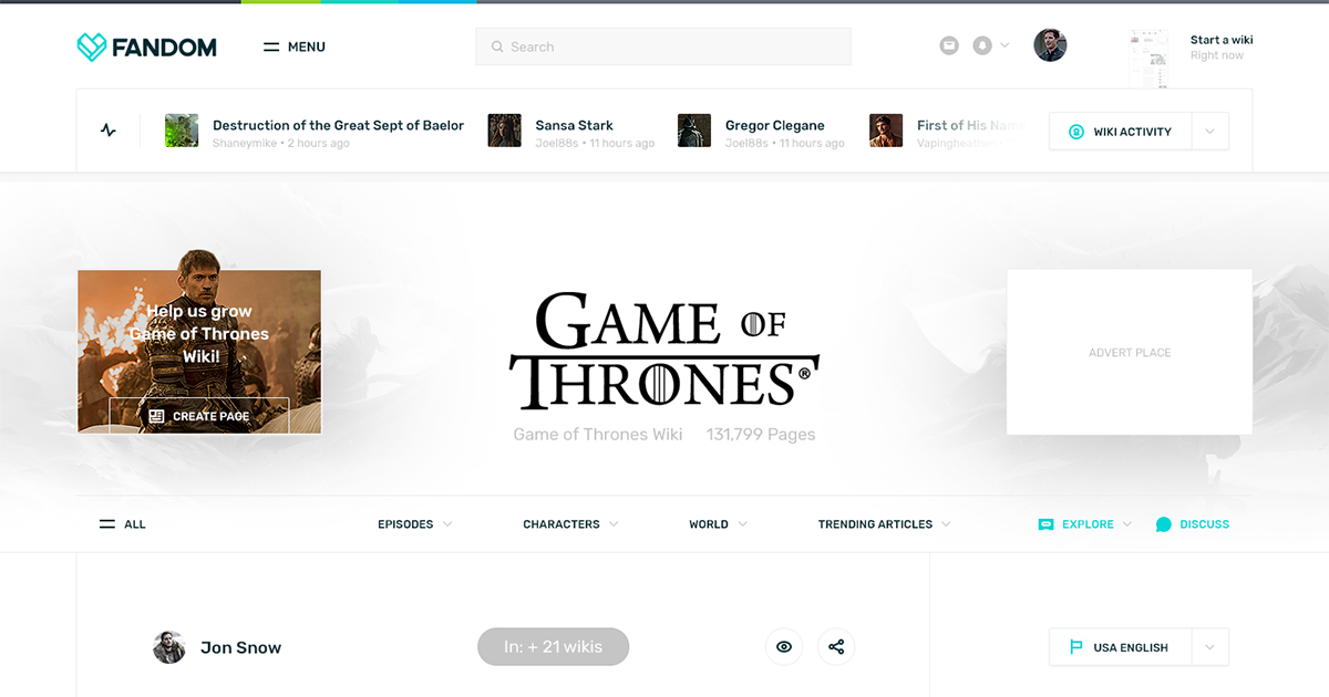 [UI Inspiration] Tái thiết kế giao diện Wikipedia trên Fandom