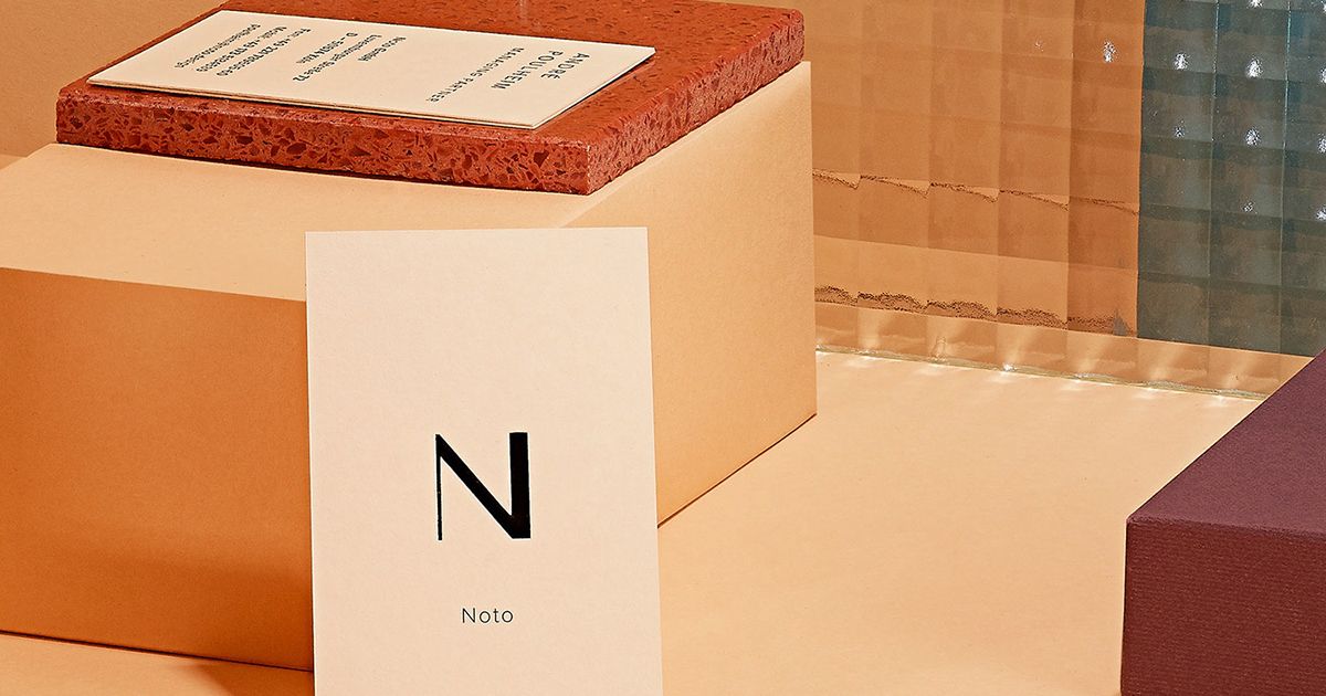 Thương hiệu thiết kế sản phẩm Noto với bộ nhận diện tao nhã thời thượng