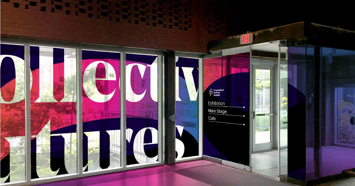 Bộ nhận diện sắc màu dành cho hội nghị ở Canada của SingularityU