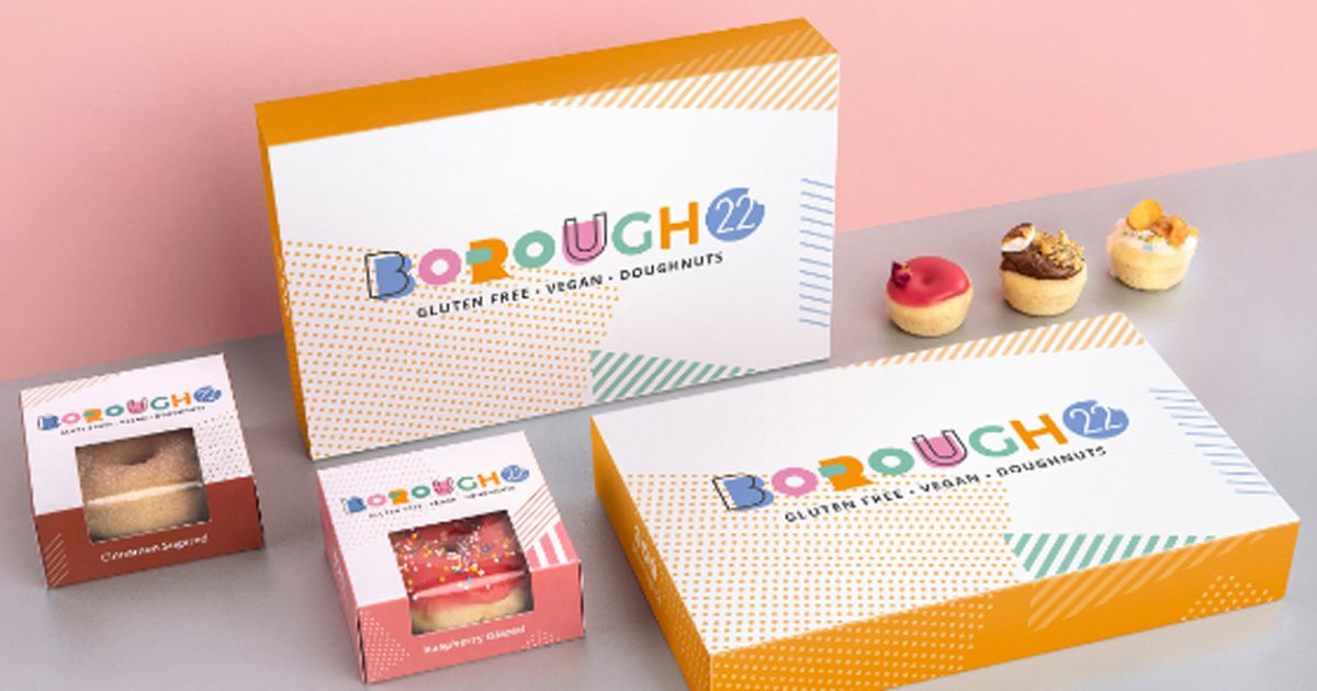 Bộ nhận diện vui nhộn dành cho tiệm bánh Borough22 ở London