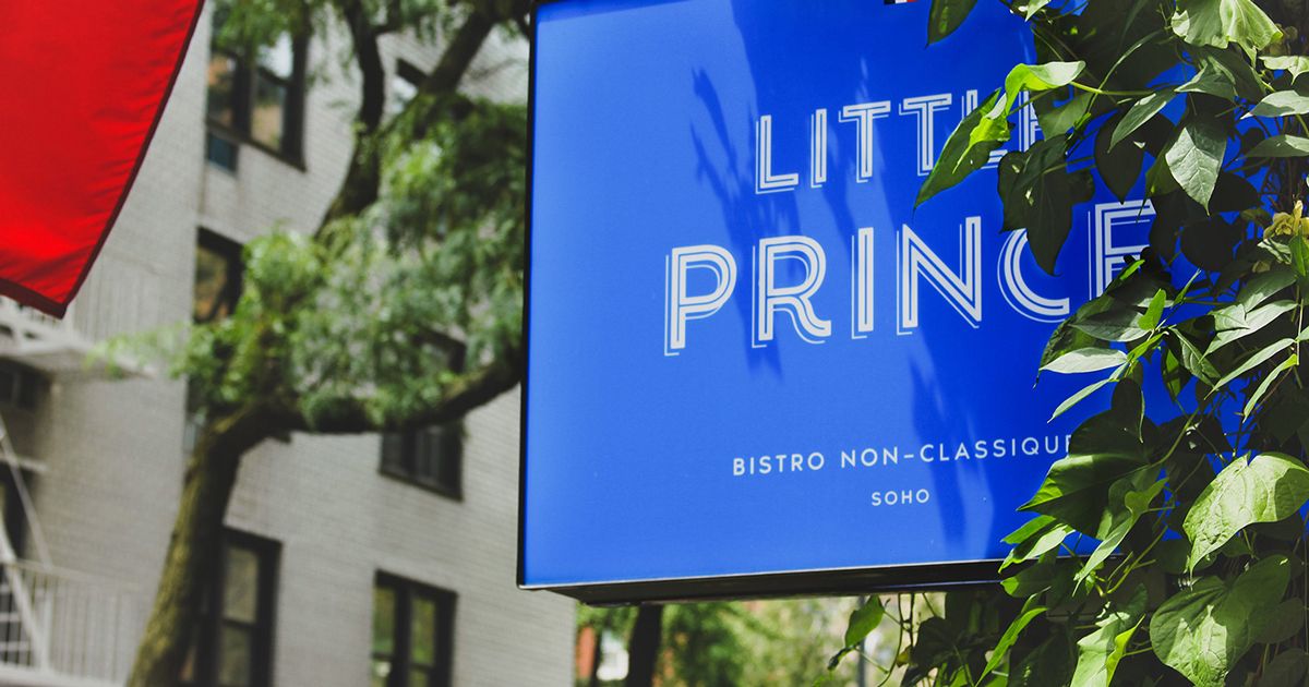 Bộ nhận diện đầy chất pháp của nhà hàng Little Prince tại New York