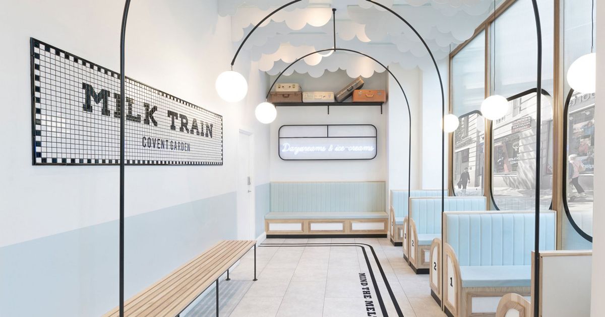 Milk Train: Cửa hàng kem lấy cảm hứng từ không gian tàu điện ngầm đầu thế kỷ 20