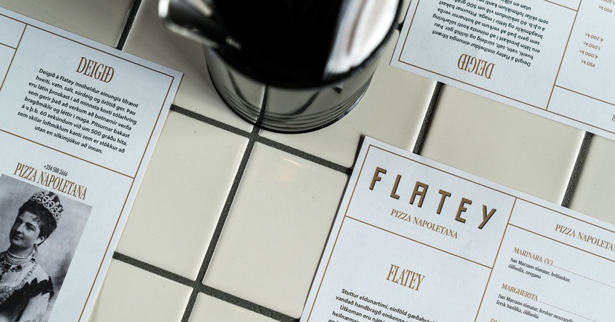 Bộ nhận diện của nhà hàng pizza Flatey gợi nhắc về những giá trị truyền thống xứ Naples