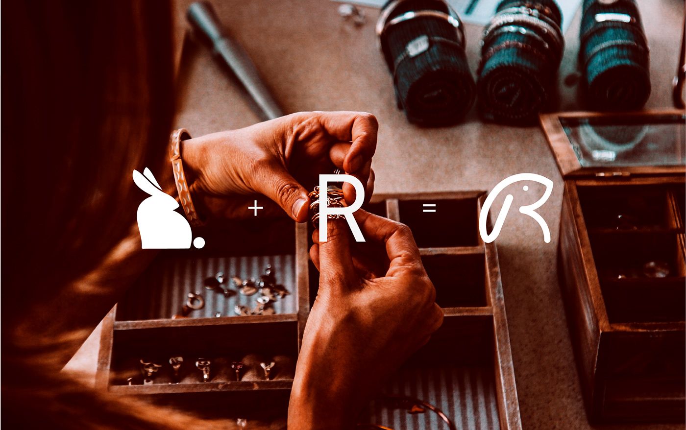 Thiết kế logo tối giản dành cho thương hiệu trang sức The Rabbit